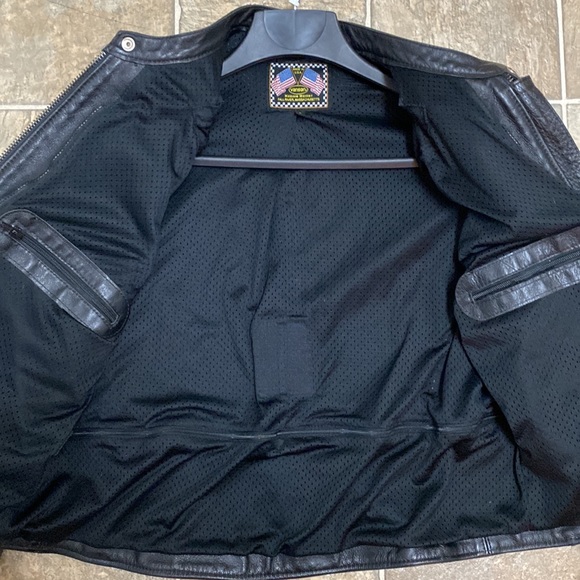 SOLD on eBay. Vanson Leathers Drifter Mk2 Blacked Out Leather Motorcycle Jacket. - Picture 6 of 11